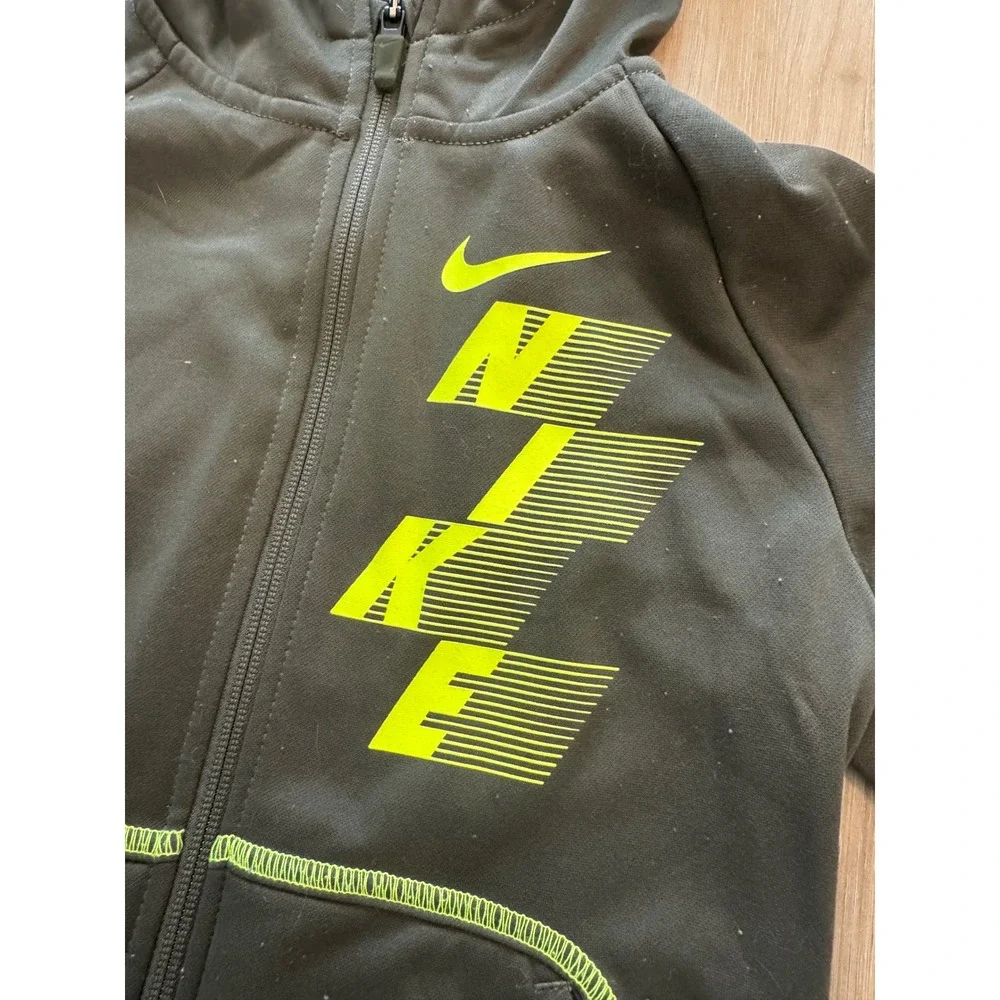 Nike Dri-FIT Full Zip Hoodie‎ Jacket Athletic Activewear Green Small